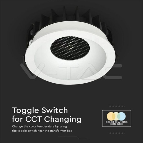 18W LED Луна Bridgelux 3в1 Бял Ринг + Черна Основа - изглед 4 - rZ commerce 18W LED Луна Bridgelux 3в1 Бял Ринг + Черна Основа - изглед 4