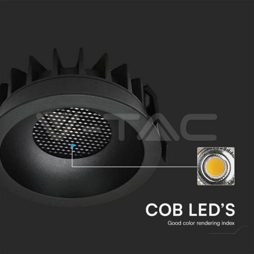 18W LED Луна Bridgelux 3в1 Черен Ринг + Черна Основа - изглед 2 - rZ commerce 18W LED Луна Bridgelux 3в1 Черен Ринг + Черна Основа - изглед 2