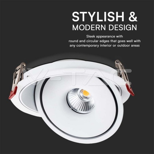 30W LED COB Луна 3IN1 Бяло Тяло 2500Lm - изглед 3 - rZ commerce 30W LED COB Луна 3IN1 Бяло Тяло 2500Lm - изглед 3