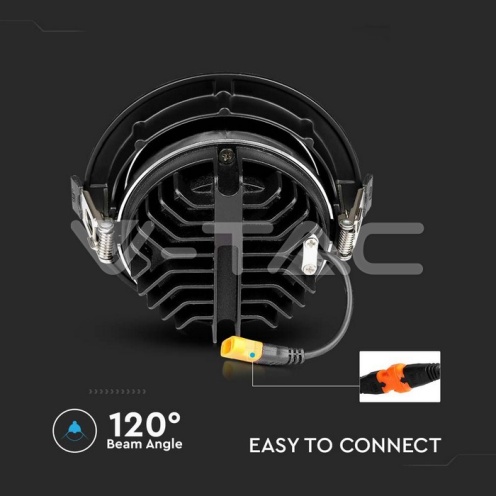 LED Луна SAMSUNG ЧИП - 20W Рефлоктор COB Черна 4000К - изглед 6