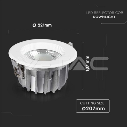 40W СОВ Луна Кръгла A++ 120Lm/W 6000K - изглед 2 - rZ commerce 40W СОВ Луна Кръгла A++ 120Lm/W 6000K - изглед 2