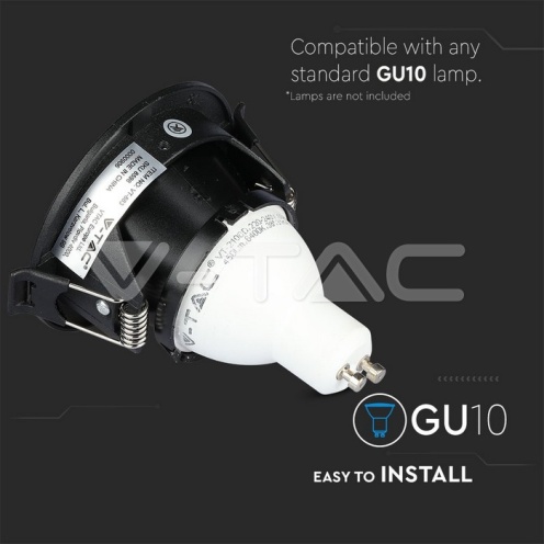 GU10 Корпус Луна Квадрат Черно + Черно - изглед 11 - rZ commerce GU10 Корпус Луна Квадрат Черно + Черно - изглед 11