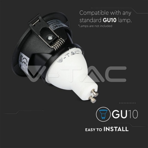 GU10 Отливка Кръг Черно + Черно /1/ - изглед 10 - rZ commerce GU10 Отливка Кръг Черно + Черно /1/ - изглед 10