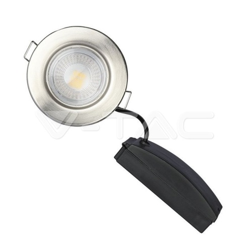 5W LED Луна Пожароустоичива Никел Димираща 3000К - изглед 6