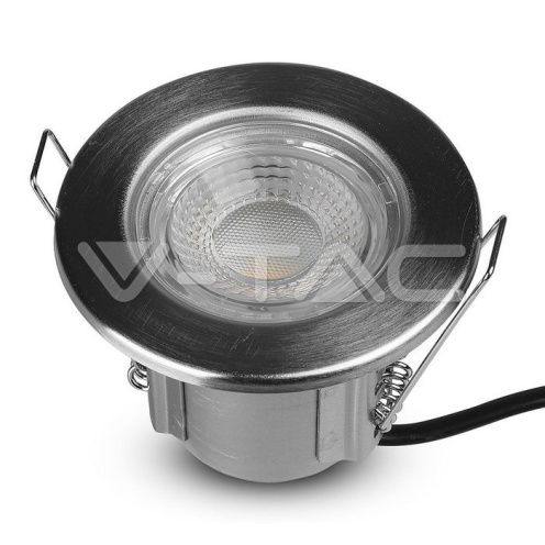 5W LED Луна Пожароустоичива Никел Димираща 3000К - изглед 7