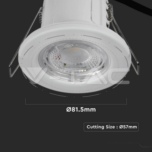 5W LED Луна Пожароустоичива Бяла Димираща 6400К - изглед 4