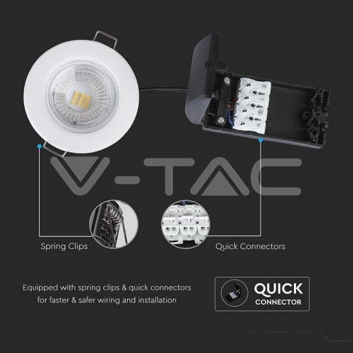 5W LED Луна Пожароустоичива Бяла Димираща 4000К - изглед 3