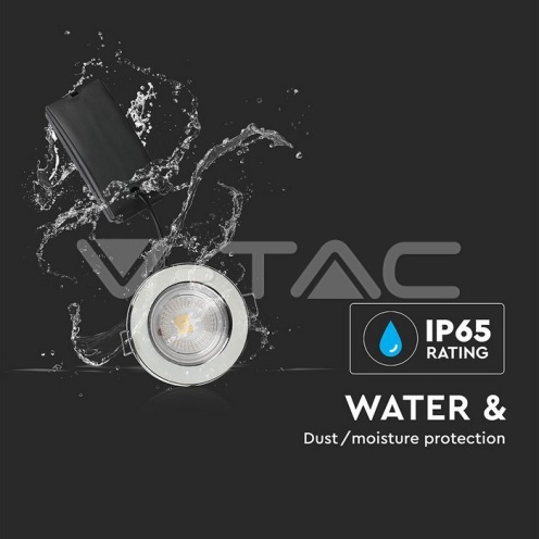 5W LED Луна Пожароустоичива Хром Димираща 4000К - изглед 3 - rZ commerce 5W LED Луна Пожароустоичива Хром Димираща 4000К - изглед 3
