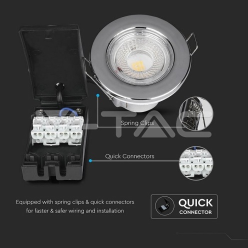 5W LED Луна Пожароустоичива Хром Димираща 4000К - изглед 4 - rZ commerce 5W LED Луна Пожароустоичива Хром Димираща 4000К - изглед 4