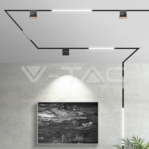 10W LED Магнитно Релсово SMART Тяло Черно 3 в 1 - изглед 8