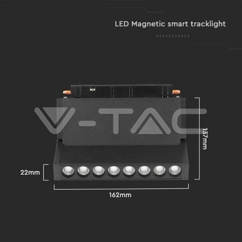 10W LED Магнитно Релсово SMART Тяло Черно 3 в 1 - изглед 7