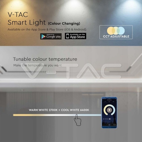 14W LED Магнитно Релсово SMART Тяло Черно 3 в 1 1300lm - изглед 5