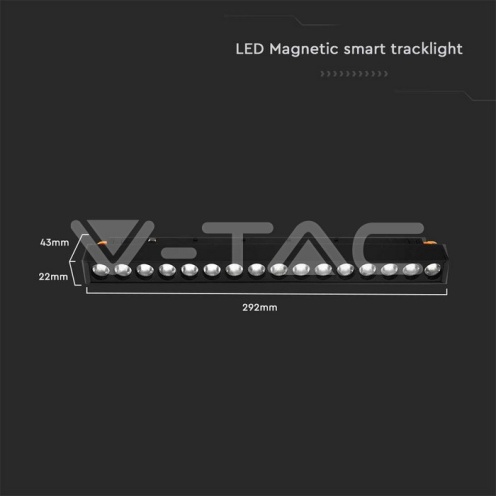 14W LED Магнитно Релсово SMART Тяло Черно 3 в 1 1300lm - изглед 7