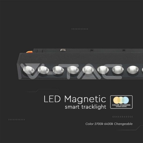 14W LED Магнитно Релсово SMART Тяло Черно 3 в 1 1300lm - изглед 2