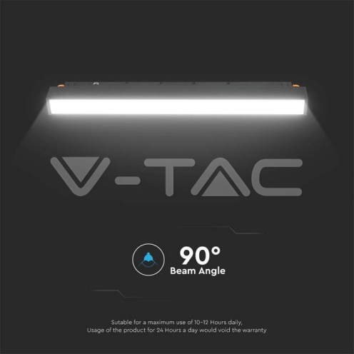 12W LED Магнитно Релсово SMART Тяло Черно 3 в 1 - изглед 3