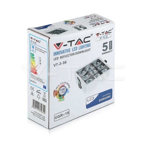 LED Луна SAMSUNG ЧИП - 36W Рефлектор UGR<19 12' 4000K - изглед 7 - rZ commerce LED Луна SAMSUNG ЧИП - 36W Рефлектор UGR<19 12' 4000K - изглед 7