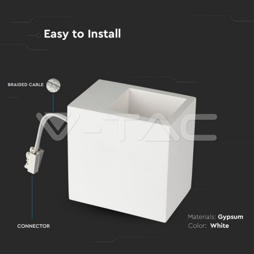 G9 Корпус Квадрат Бял - изглед 4 - rZ commerce G9 Корпус Квадрат Бял - изглед 4