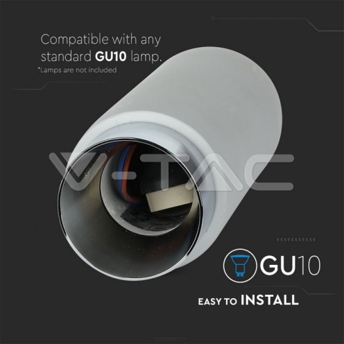 GU10 Гипсова Отливка Външен Монтаж Метал сиво+Хромирано Дъно - изглед 8 - rZ commerce GU10 Гипсова Отливка Външен Монтаж Метал сиво+Хромирано Дъно - изглед 8