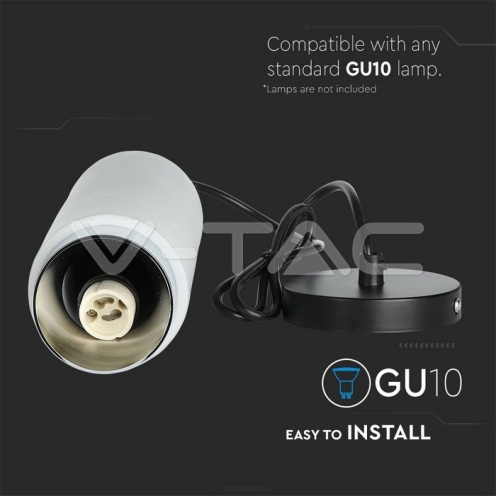 GU10 Гипсов Корпус Окачен Хромирана Основа - изглед 4 - rZ commerce GU10 Гипсов Корпус Окачен Хромирана Основа - изглед 4