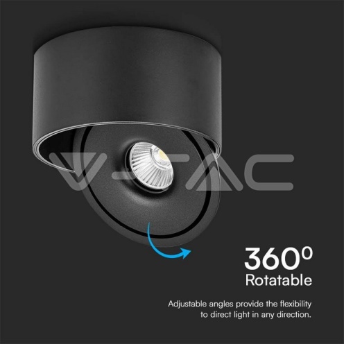20W LED Луна Външен Монтаж 3IN1 Черно Тяло - изглед 7 - rZ commerce 20W LED Луна Външен Монтаж 3IN1 Черно Тяло - изглед 7
