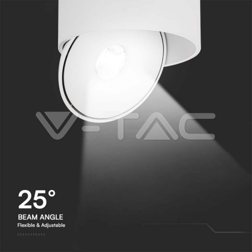 20W LED Луна Външен Монтаж 3 в 1 Бяло Тяло 1550lm - изглед 4 - rZ commerce 20W LED Луна Външен Монтаж 3 в 1 Бяло Тяло 1550lm - изглед 4