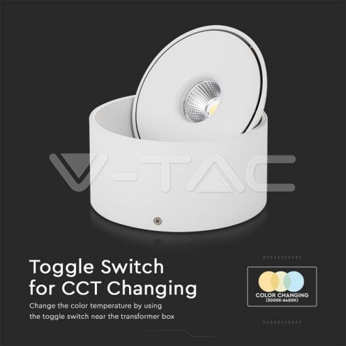 20W LED Луна Външен Монтаж 3 в 1 Бяло Тяло 1550lm - изглед 6 - rZ commerce 20W LED Луна Външен Монтаж 3 в 1 Бяло Тяло 1550lm - изглед 6