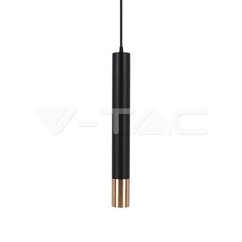 1*GU10 Корпус Пендел Черен + Златно D:60*500MM - изглед 3 - rZ commerce 1*GU10 Корпус Пендел Черен + Златно D:60*500MM - изглед 3
