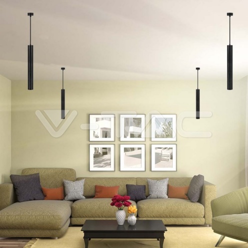 1*GU10 Корпус Пендел Черен D:60*500MM - изглед 7 - rZ commerce 1*GU10 Корпус Пендел Черен D:60*500MM - изглед 7