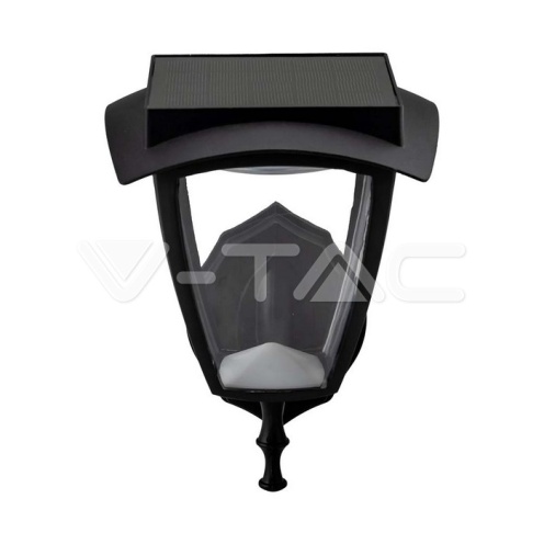 2W LED Соларна Стенна Лампа Черен Мат 3000К+6000К - изглед 4 - rZ commerce 2W LED Соларна Стенна Лампа Черен Мат 3000К+6000К - изглед 4
