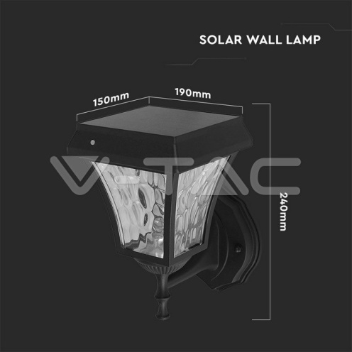 2W LED Соларна Стенна Лампа 3в1 - изглед 6 - rZ commerce 2W LED Соларна Стенна Лампа 3в1 - изглед 6