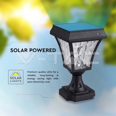 2W LED Соларна Наземна Лампа Черен Мат 3в1 - изглед 2 - rZ commerce 2W LED Соларна Наземна Лампа Черен Мат 3в1 - изглед 2