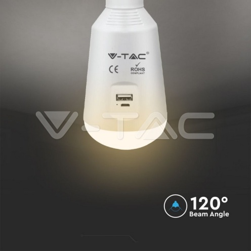 LED Крушка - 7W Соларна 3в1 С Дистанционно - изглед 5