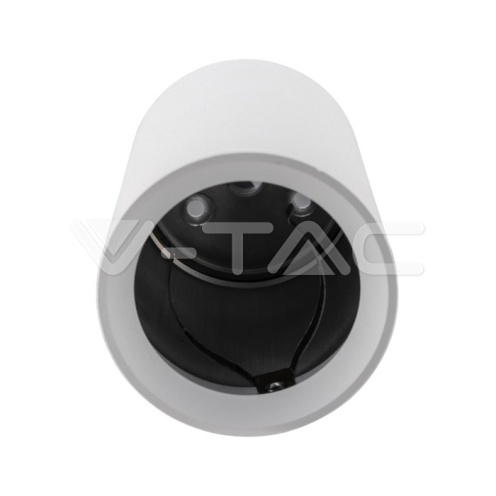 GU10 Отливка Външен Монтаж Бяла H:100mm - изглед 2