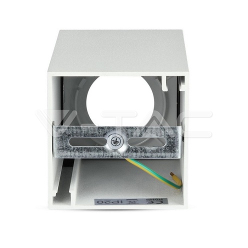 GU10 Корпус Квадрат Бяло + Бяло - изглед 7 - rZ commerce GU10 Корпус Квадрат Бяло + Бяло - изглед 7