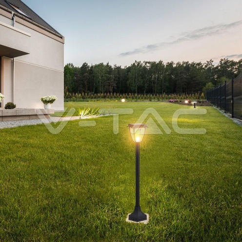 2W LED Соларна Лампа Със Стълб Черен Мат 3000К+6000К - изглед 8 - rZ commerce 2W LED Соларна Лампа Със Стълб Черен Мат 3000К+6000К - изглед 8