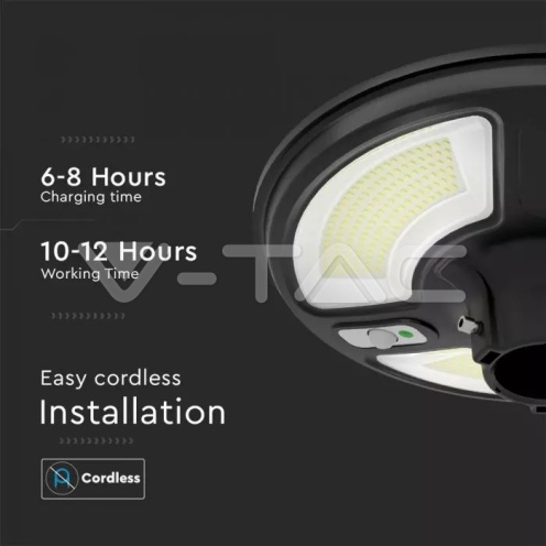 LED Соларно Градинско Тяло 7.5W Сензор Дистанционно IP65 4000K - изглед 2 - rZ commerce LED Соларно Градинско Тяло 7.5W Сензор Дистанционно IP65 4000K - изглед 2