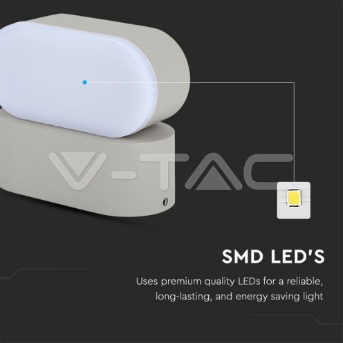 6W Стенна Лампа Сива IP65 Подвижна 4000К - изглед 4