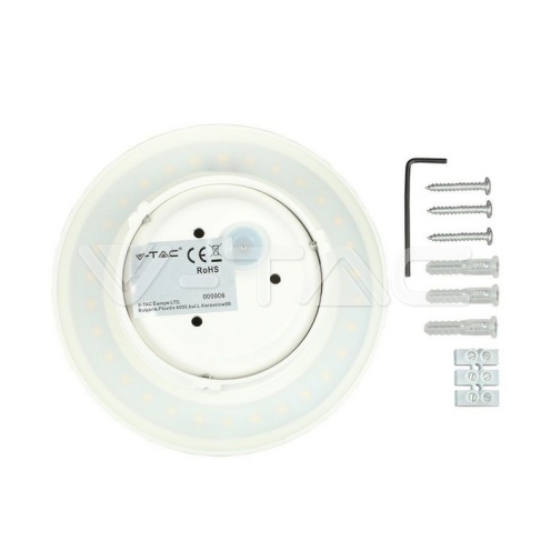 9W Аплик Бяло Тяло Кръг IP65 3000K - изглед 4 - rZ commerce 9W Аплик Бяло Тяло Кръг IP65 3000K - изглед 4