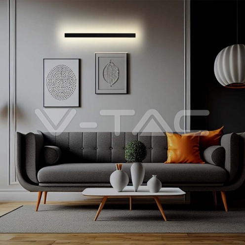 28W LED Линейна Стенна Лампа 1410x60x50мм 4000K Черно Тяло IP54 - изглед 7 - rZ commerce 28W LED Линейна Стенна Лампа 1410x60x50мм 4000K Черно Тяло IP54 - изглед 7