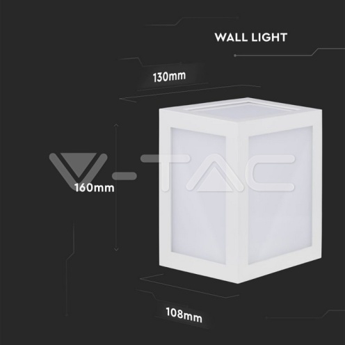 12W Стенна Лампа Бяло Тяло 6400К - изглед 9 - rZ commerce 12W Стенна Лампа Бяло Тяло 6400К - изглед 9