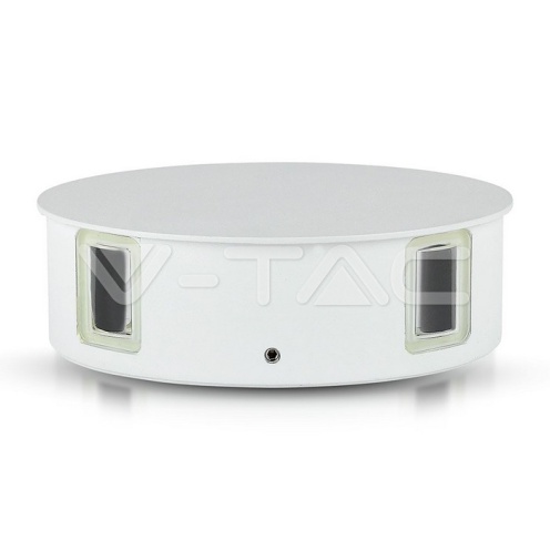 4W Стенна Лампа Бяло Тяло Кръг Топло Бяла Светлина IP65 - изглед 4