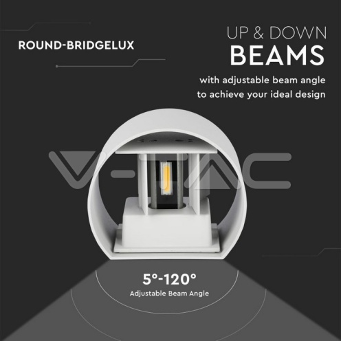 6W Аплик Bridglux Chip Сиво Тяло Кръг 3000K - изглед 5 - rZ commerce 6W Аплик Bridglux Chip Сиво Тяло Кръг 3000K - изглед 5