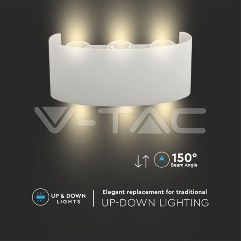 6W Стенна Лампа Пясъчно Бяло Т. 3000К IP54 - изглед 6 - rZ commerce 6W Стенна Лампа Пясъчно Бяло Т. 3000К IP54 - изглед 6