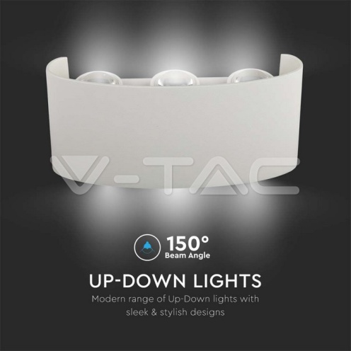 6W Стенна Лампа Пясъчно Бяло Тяло 4000К IP54 - изглед 5 - rZ commerce 6W Стенна Лампа Пясъчно Бяло Тяло 4000К IP54 - изглед 5