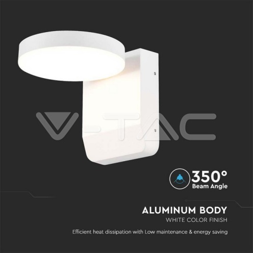 20W ЛЕД Стенна Лампа Бяла Кръг 4000К IP65 - изглед 3 - rZ commerce 20W ЛЕД Стенна Лампа Бяла Кръг 4000К IP65 - изглед 3