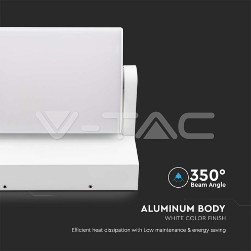 20W ЛЕД Стенна Лампа Бяла 3000К IP65 - изглед 6