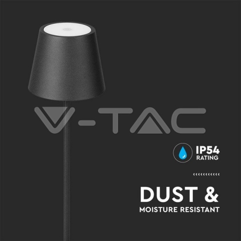 4W LED Настолна Лампа Презаредима Бяла Черна IP54 - изглед 9 - rZ commerce 4W LED Настолна Лампа Презаредима Бяла Черна IP54 - изглед 9