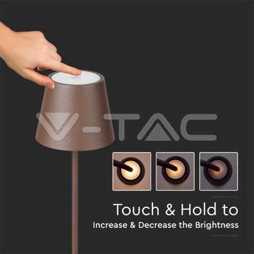4W LED Настолна Лампа Презаредима Corten 3000K IP54 - изглед 7 - rZ commerce 4W LED Настолна Лампа Презаредима Corten 3000K IP54 - изглед 7