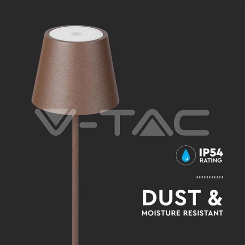 4W LED Настолна Лампа Презаредима Corten 3000K IP54 - изглед 9 - rZ commerce 4W LED Настолна Лампа Презаредима Corten 3000K IP54 - изглед 9