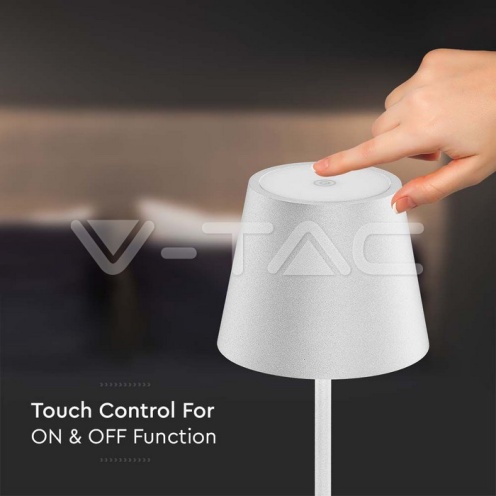 4W LED Лампион Презаредим Бял 3000K IP54 - изглед 6